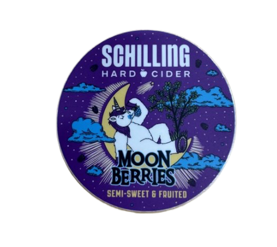 Moon Berries Sticker