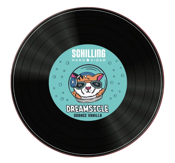 Dreamsicle Record Sticker