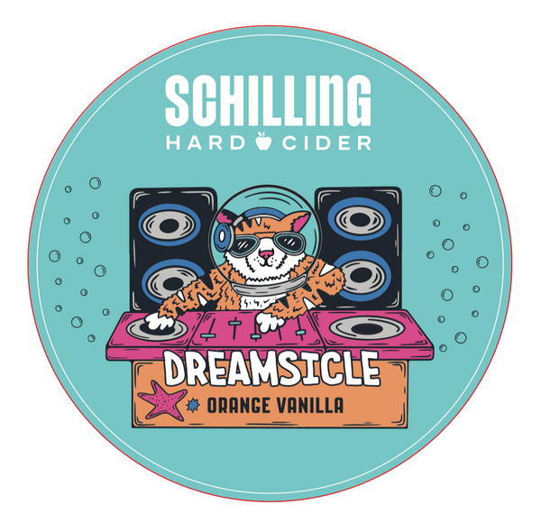 Dreamsicle Blue Sticker